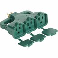All-Source Green 15A 3-Outlet Tap with Rain Cover KB-15500C